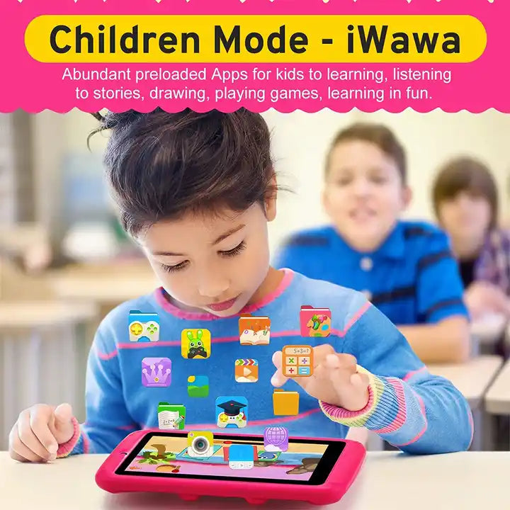 7inch Kids Android Tablet PC With Eye Protection HD Screen Parent Control