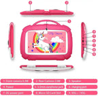 7inch Kids Tablet PC with Cute Doggy Design For Kids Education Pink