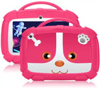 7inch Kids Tablet PC with Cute Doggy Design For Kids Education Pink