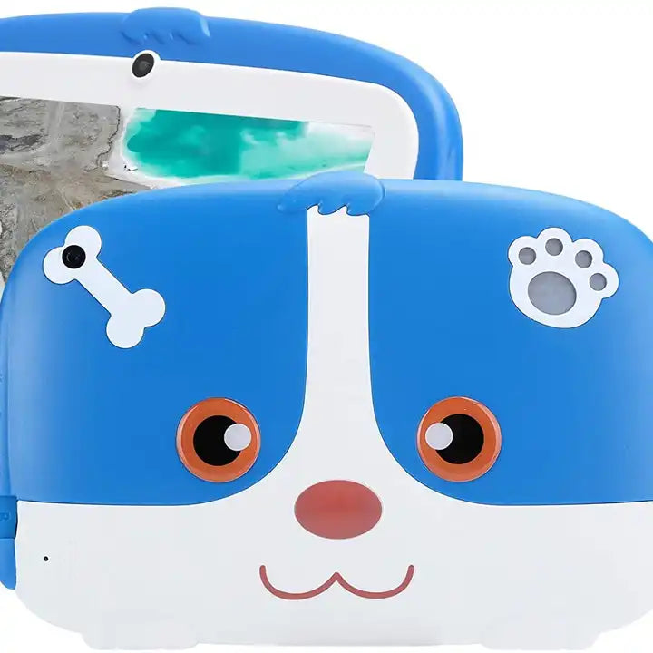 7inch Kids Tablet With Doggy Design For Education-Blue