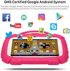 7inch Kids Tablet PC with Cute Doggy Design For Kids Education Pink