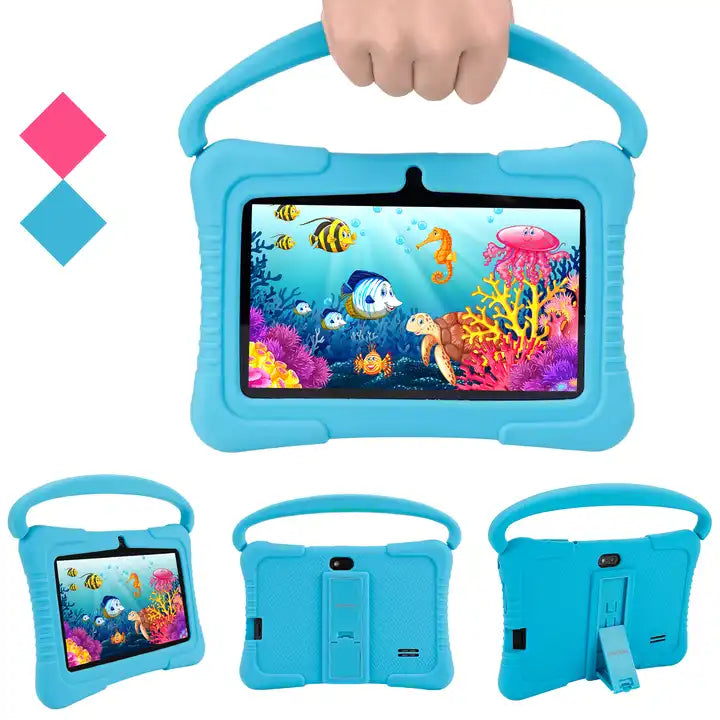 7-inch Kids Android Tablet PC With System 13.0 Siclicone Case