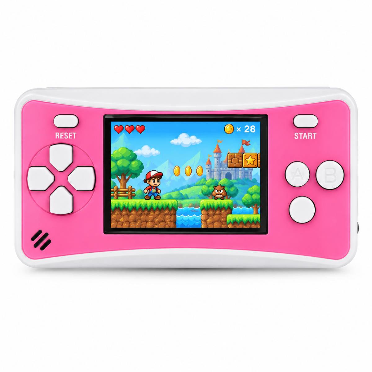 2.5 Inch Classic Handheld Game Console with 182 Built-in Games & AV Outpu