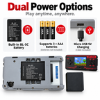 3.0 Inch Retro Handheld Game Console with 5000 Games 16GB AV Output