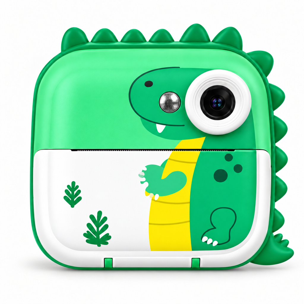 Dinosaur Kids Instant Print Camera with Bluetooth App