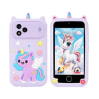 4 Inch Kids Smart Phone Camera Toy with Dual Cameras & AR Games