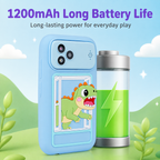 4 Inch Kids Smart Phone Camera Toy with Dual Cameras & AR Games