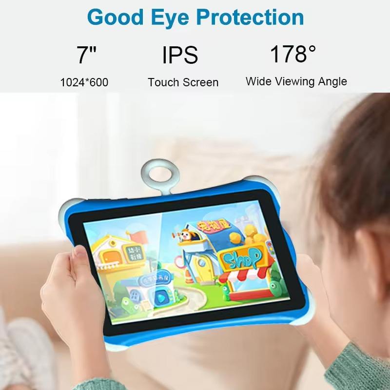 Kids Tablet 7 Inch Android Tablet with Parental Control, Sim Card WiFi & Protective Case