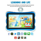 Kids Tablet 7 Inch Android Tablet with Parental Control, Sim Card WiFi & Protective Case