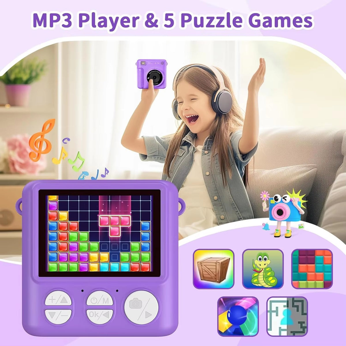 Kids Instant Printing Digital Camera with 2.4" Screen | Thermal Photo Camera