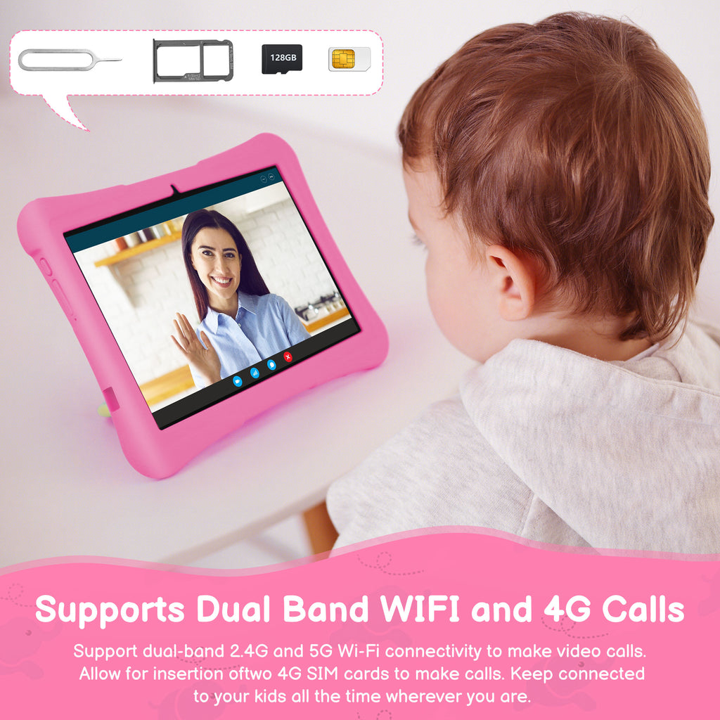 10 Inch Kids WiFi Tablet with Parent Controls and Preloaded Learning Content