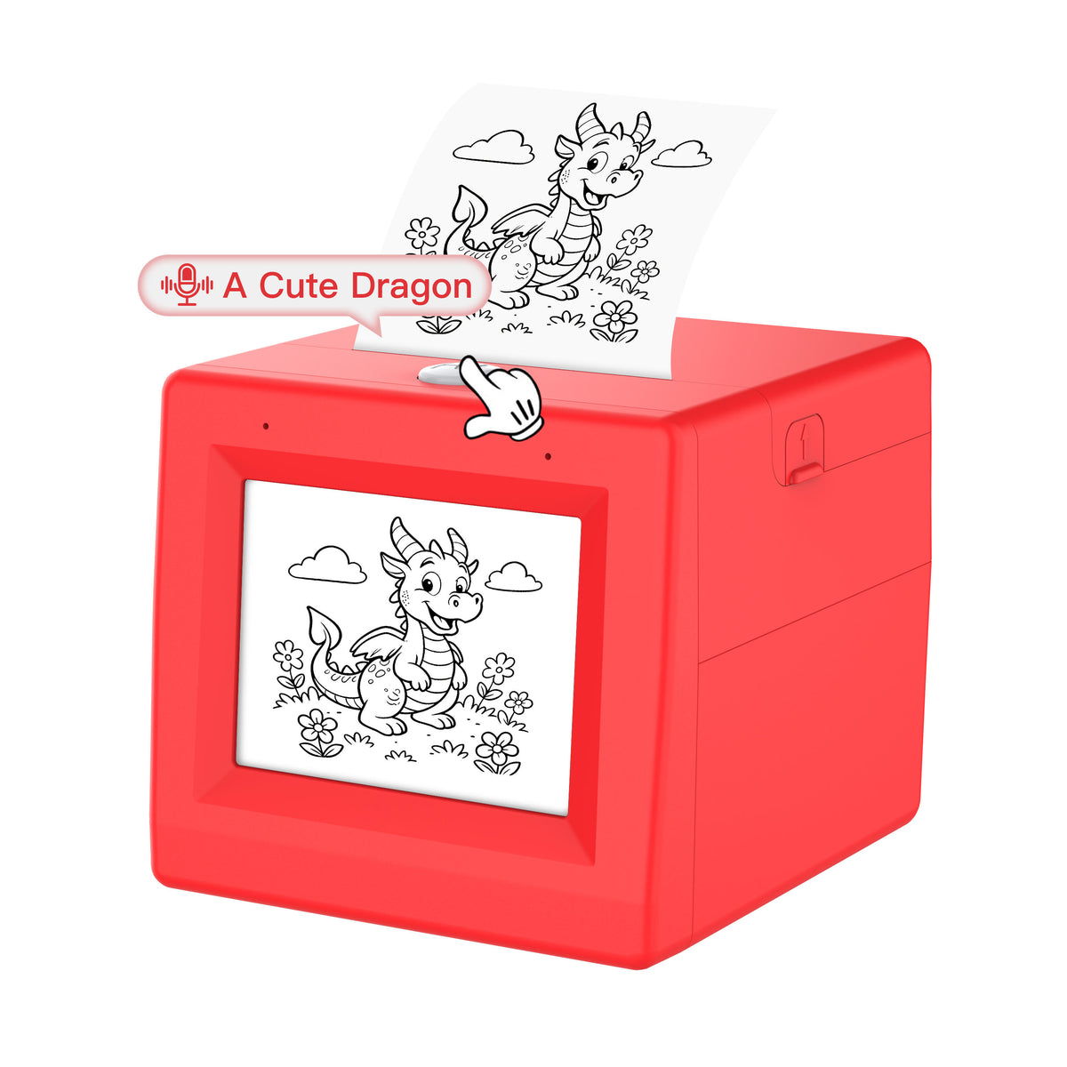 2.8-Inch AI Voice-Controlled Thermal Photo Printer