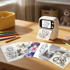 Compact AI Thermal Printer with 2-Inch HD Screen