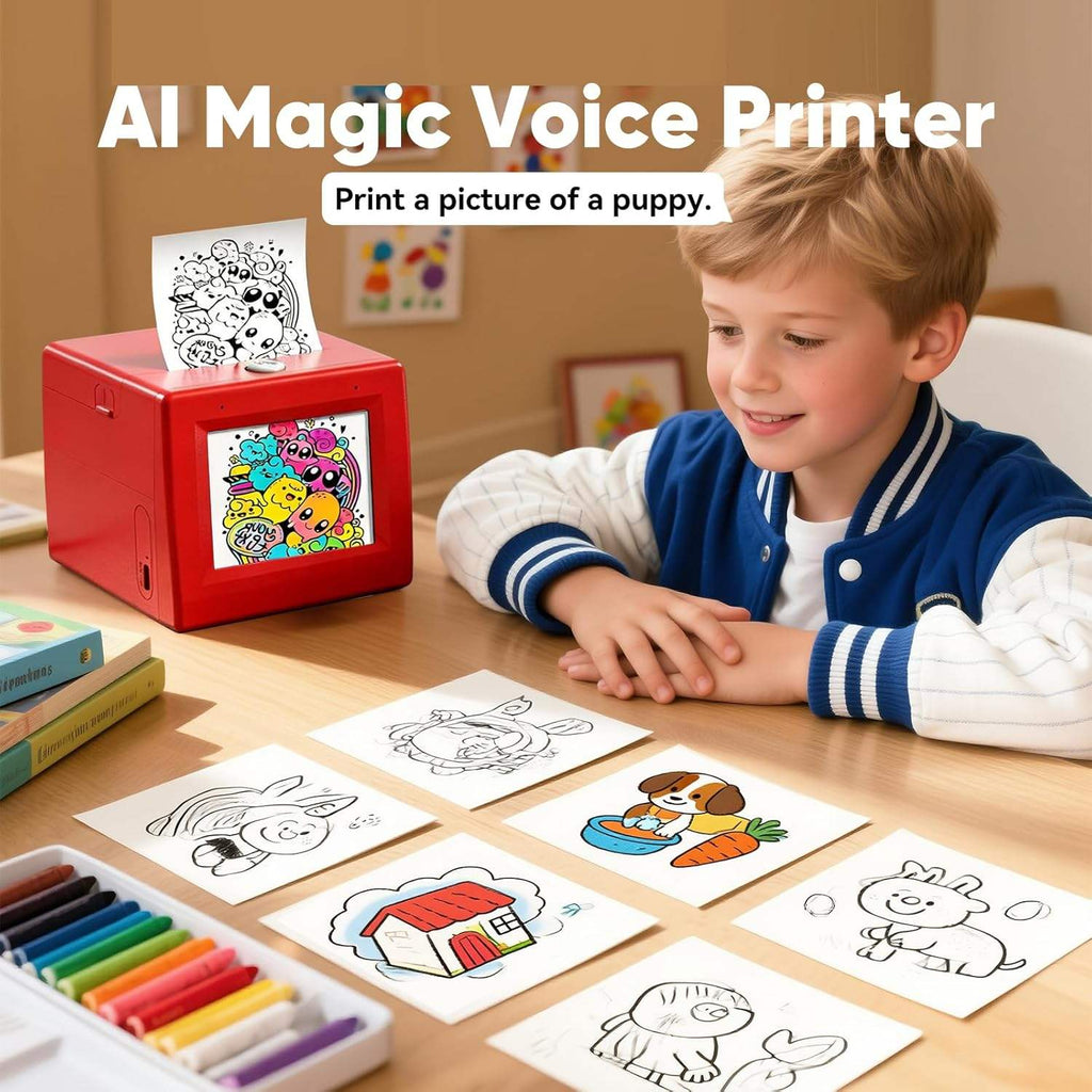 2.8-Inch AI Voice-Controlled Thermal Photo Printer