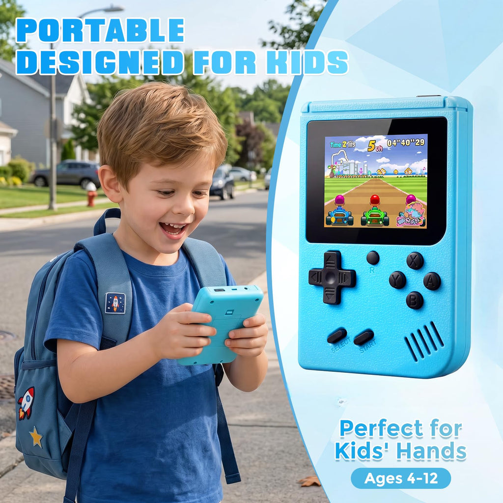 3 Inch Retro Handheld Game Console with 365 Built-in Games & AV Output