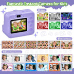 Kids Thermal Print Camera with 2.4" Display | Instant Photo Camera for Children