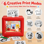 2.4-Inch Smart AI Inkless Printer with Voice Chat