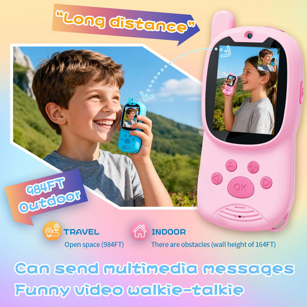 Kids Video Walkie Talkies with Camera, 2-Inch HD Screen & WiFi Photo Sharing - product detail 3