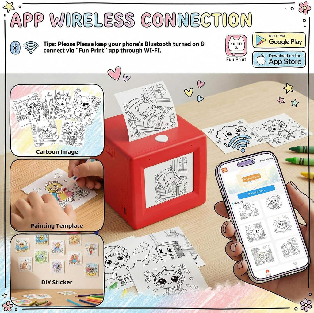 2.8-Inch AI Voice-Controlled Thermal Photo Printer