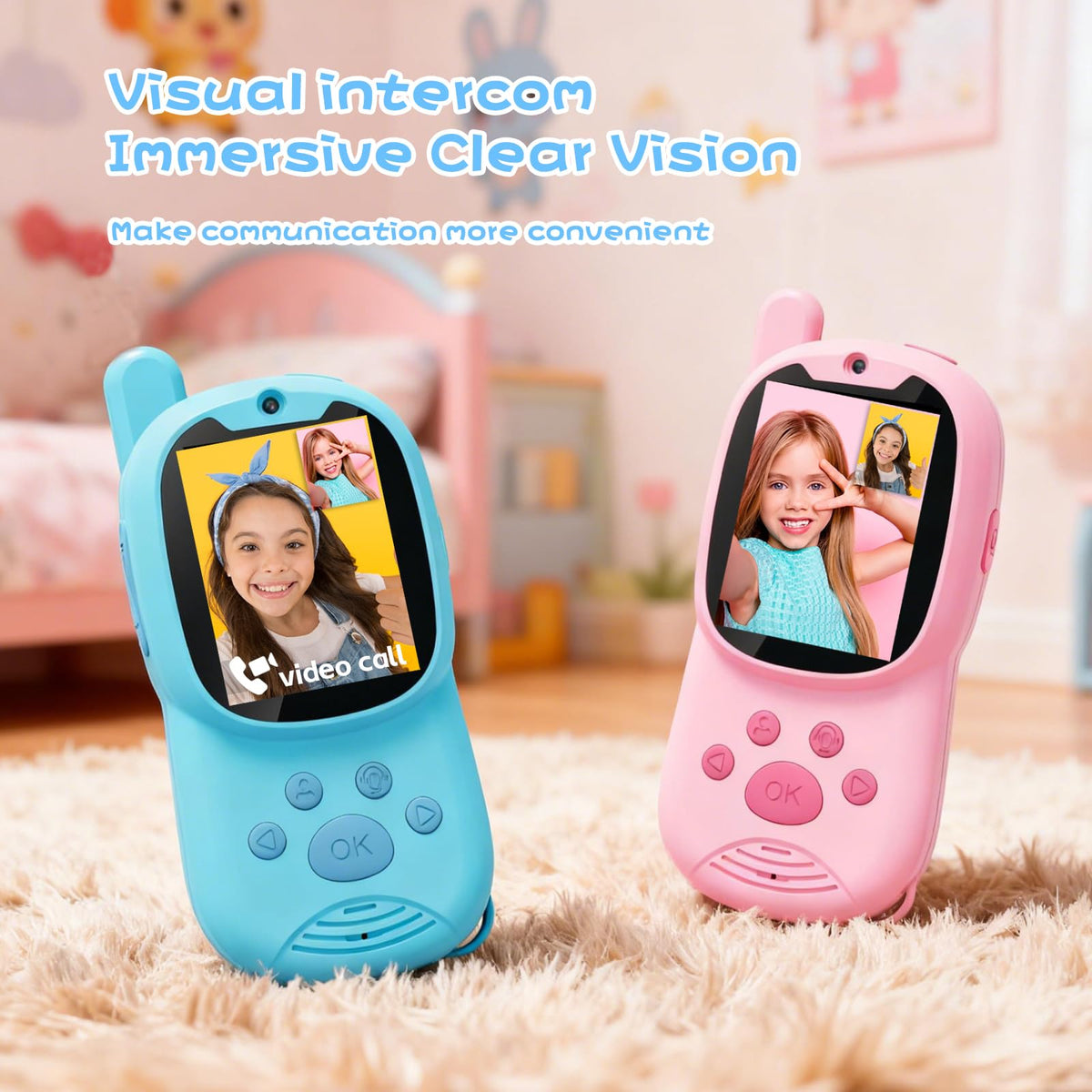 Kids Video Walkie Talkies with Camera, 2-Inch HD Screen & WiFi Photo Sharing - product detail 5