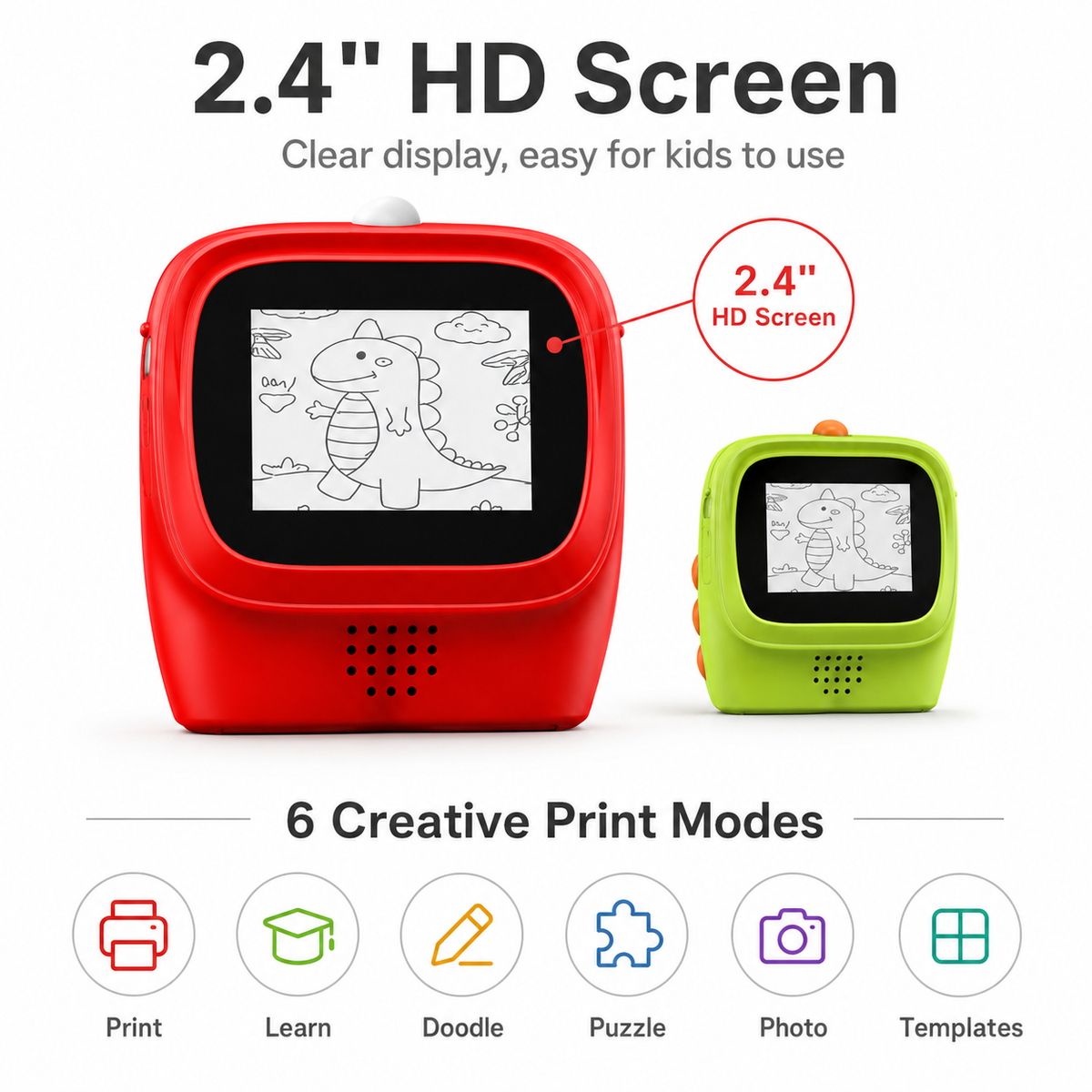 Portable AI Mini Thermal Printer with Voice Control, WiFi & Photo Printing