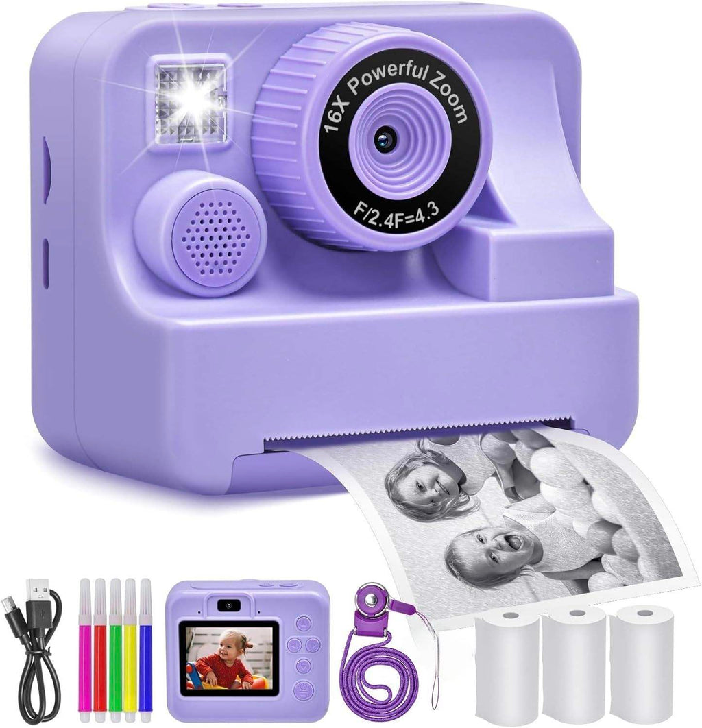 Kids Thermal Print Camera with 2.4" Display | Instant Photo Camera for Children