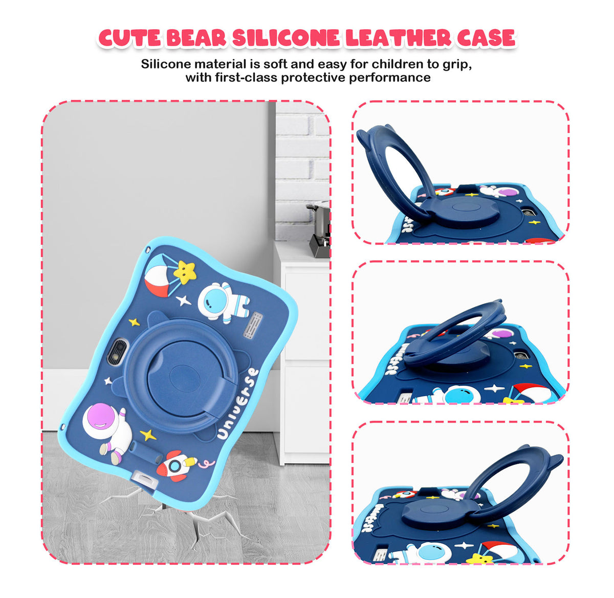 Android Kids Tablet for Ages 3-12, Learning Tablet with WiFi and Parent Controls