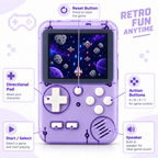 2.8-Inch Retro Handheld Game Console with 400 Built-in Games & Rechargeable Battery