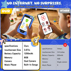 Blue kids smart phone camera toy buyer details image