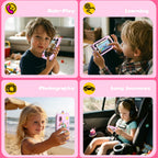 Pink kids smart phone camera toy photo video calling scene image