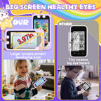 Purple 4 inch kids smart phone camera toy feature image