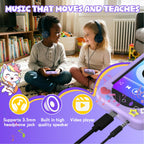 Purple kids smart phone camera toy music and learning image