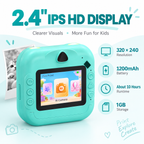 Voice-Controlled Instant Print Camera with 2.4-Inch HD Screen