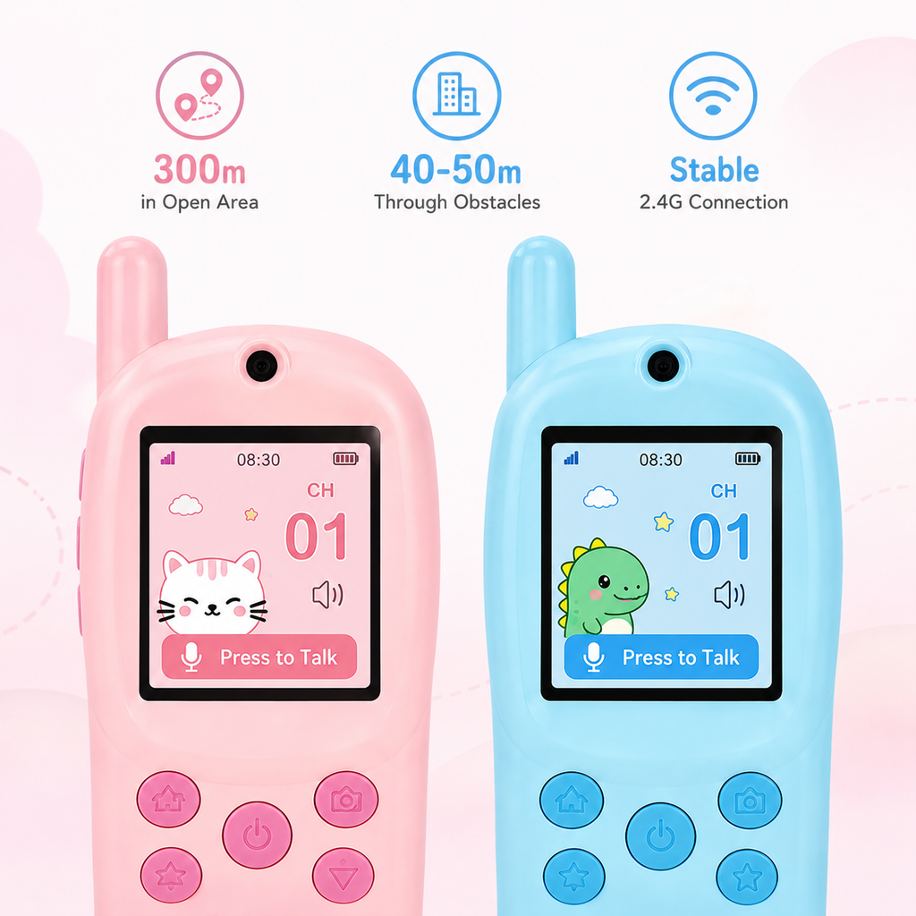 Kids Video Walkie Talkies with Camera, WiFi Photo Sharing & Dual Charging Station - product detail 3