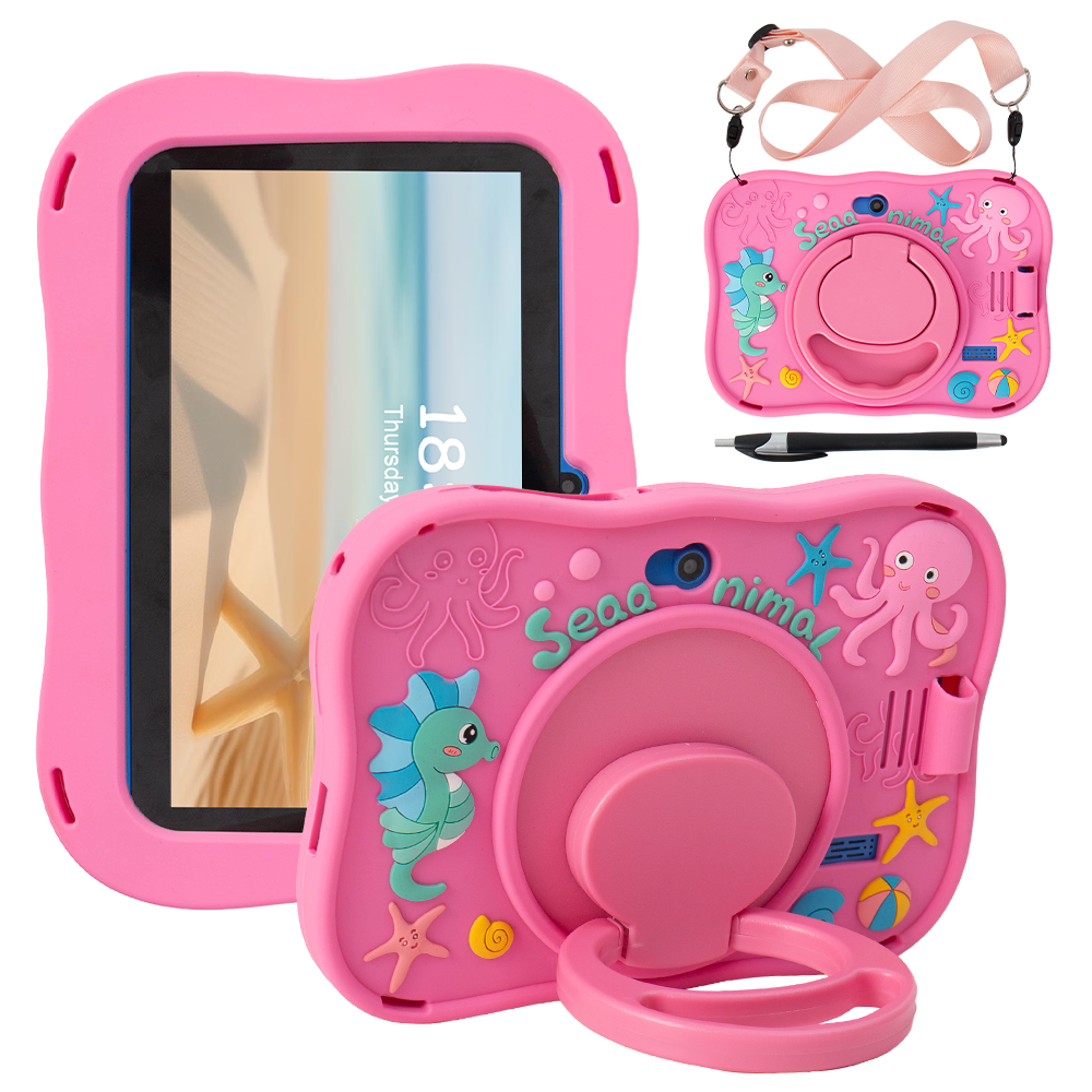 7 Inch Kids Android Tablet with Eye Protection, WiFi and Kid-Proof Case