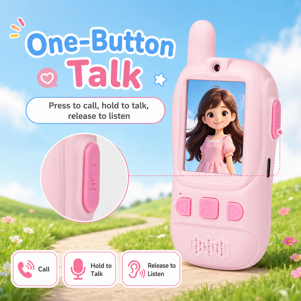 Kids Video Walkie Talkies with Camera, WiFi Photo Sharing & Charging Dock - product detail 5