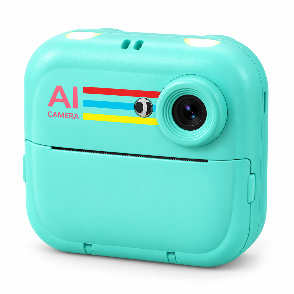 Voice-Controlled Instant Print Camera with 2.4-Inch HD Screen