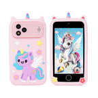 4 Inch Kids Smart Phone Camera Toy with Dual Cameras & AR Games