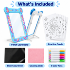 9 Inch Butterfly LED Light-Up Drawing Board for Kids
