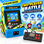 Mini Retro Arcade Game Console with 256 Built-In Games, 2.8-Inch IPS Screen, 2-Player Support & TV Output