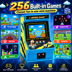 Mini Retro Arcade Game Console with 256 Built-In Games, 2.8-Inch IPS Screen, 2-Player Support & TV Output