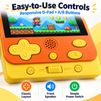 2.5 Inch Handheld Game Console with 500 Built-in 8-Bit Games & Type-C Charging