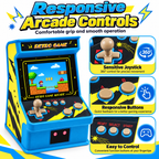Mini Retro Arcade Game Console with 256 Built-In Games, 2.8-Inch IPS Screen, 2-Player Support & TV Output