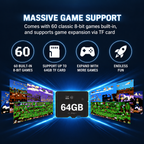 7-Inch Handheld Game Console with TV Output & 2-Player Support