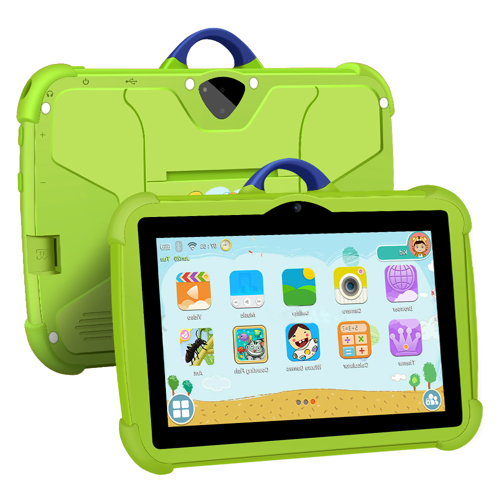 7 Inch Kids Android Tablet, Portable Learning Tablet for Travel and Home