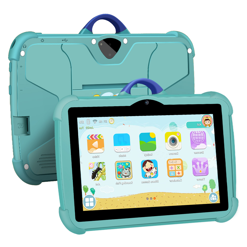 7 Inch Kids Android Tablet, Portable Learning Tablet for Travel and Home