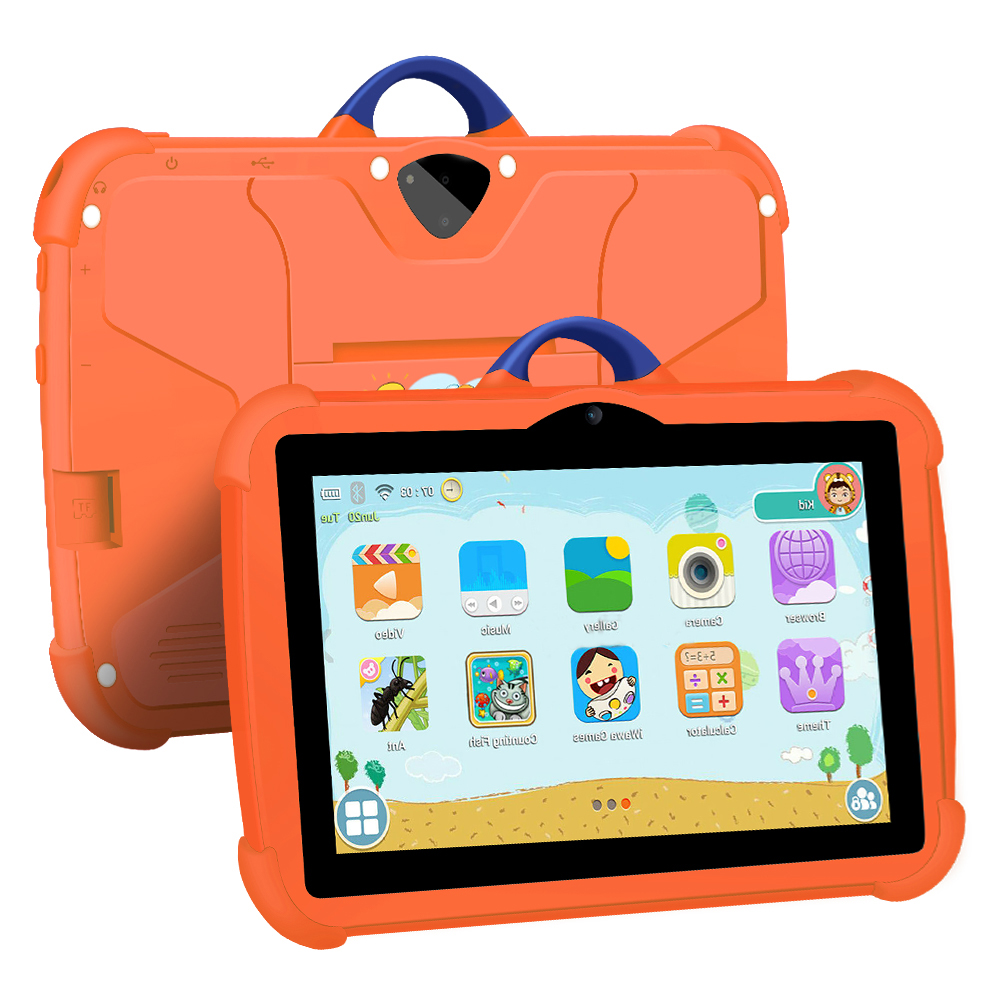 7 Inch Kids Android Tablet, Portable Learning Tablet for Travel and Home