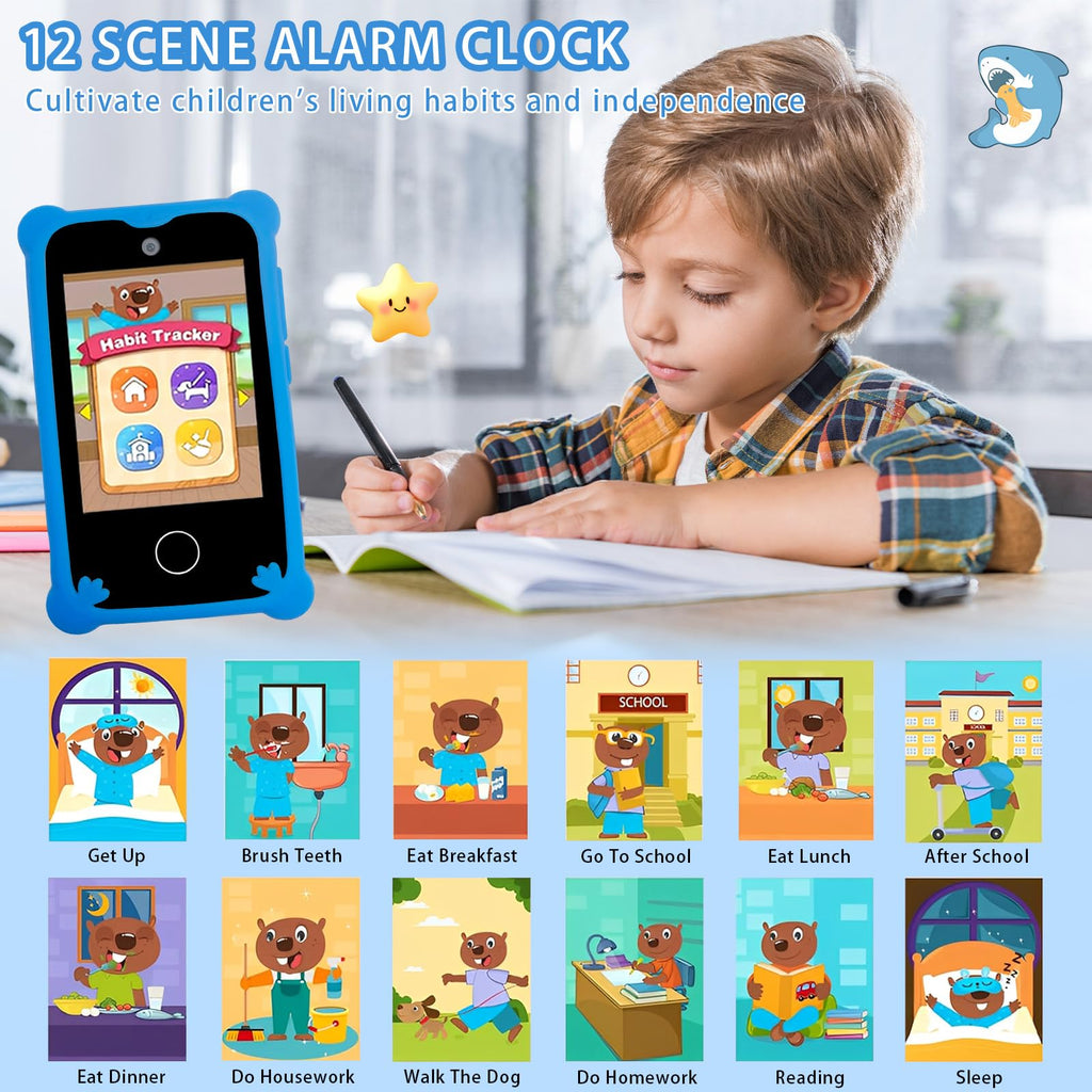 Kids touchscreen camera phone Green Dinosaur product view 5