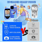 Kids touchscreen camera phone Musical Dinosaur product view 3