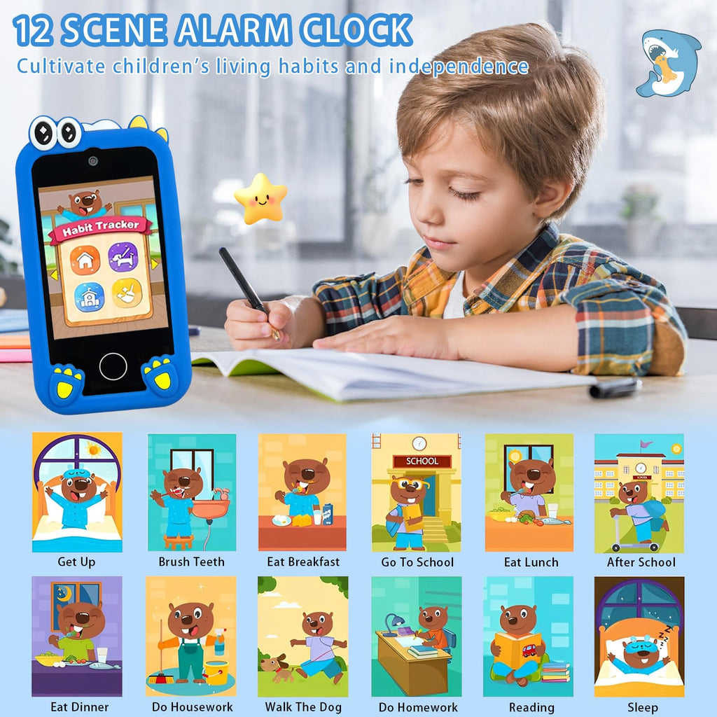 Kids touchscreen camera phone Palm Tree Dinosaur product view 5